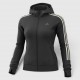 Adidas Athletics 3-Stripes Full-Zip Hoodie Black / Pre Owned